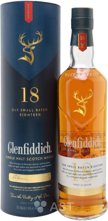 Glenfiddich 18YO, в подарочной упаковке