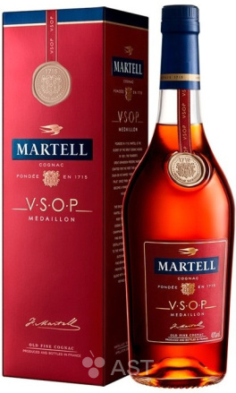 Коньяк Martell VSOP Medaillon, в подарочной упаковке 1 л — купить