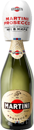 Martini Prosecco с бокалом
