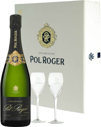 Pol Roger Brut Vintage, в подарочной упаковке+2 бокала