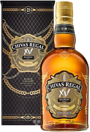 Chivas Regal XV Balmain Limited Edition Design, в подарочной упаковке