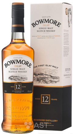 Bowmore 12YO, в подарочной упаковке