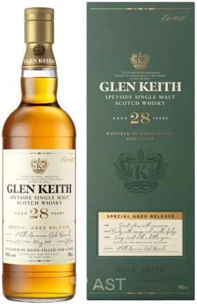 Виски Glen Keith 28 YO, в подарочной упаковке 0.7 л — купить виски