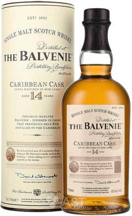 Balvenie Caribbean Cask 14 YO, в подарочной упаковке