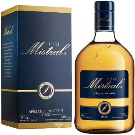 Pisco Mistral Especial, в подарочной упаковке