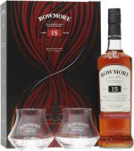 Bowmore 15 YO, в подарочной упаковке + 2 стакана Bowmore 15 YO, в подарочной упаковке + 2 стакана
